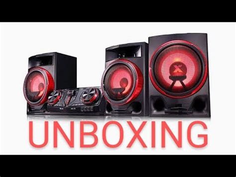 Mini System LG XBOOM CJ88 2250w RMS Unboxing Desembalando YouTube