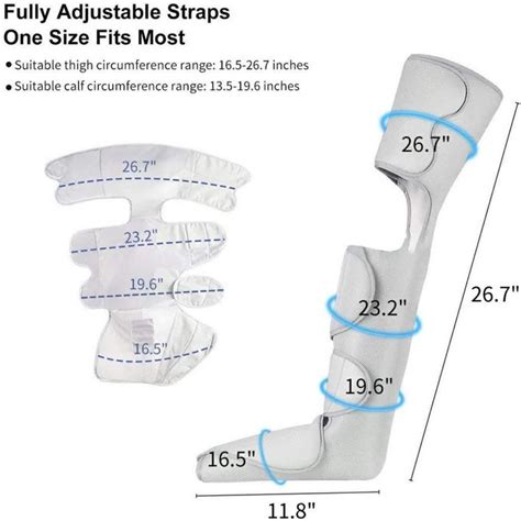 110v 240v Air Pressure Leg Massager Air Compression Leg Wraps For Edema