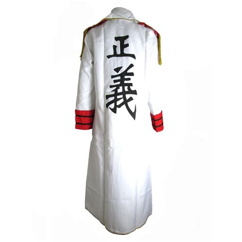 Unisex Marine Soldier White Cosplay Cloak Costume One Piece