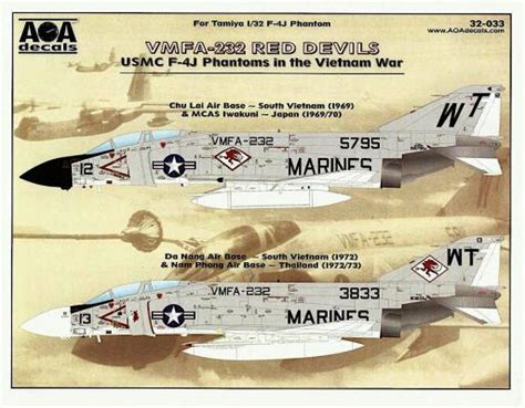 Vmfa 232 Red Devils Usmc F4 J Phantoms In The Vietnam War Ipms Usa Reviews