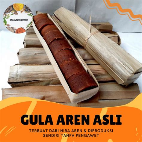 Jual Gula Aren Asli Pangandaran Gula Kawung Kg Packing Daun Kab