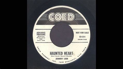 Johnny Lion Haunted Heart Rockabilly 45 Youtube