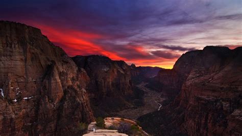 Sunset And Sunrise Pictures View Images Of Zion National Park