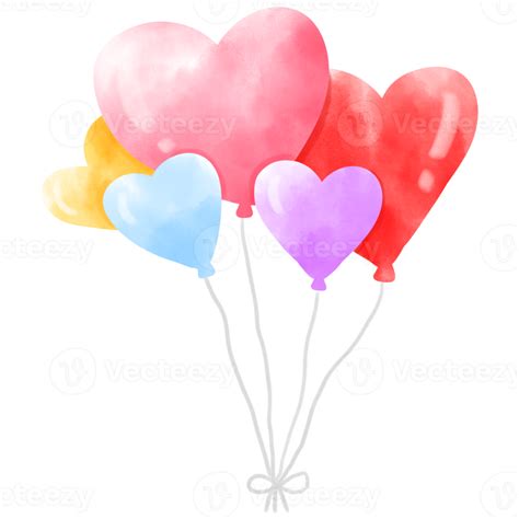 Watercolor Balloon Party 13519875 Png