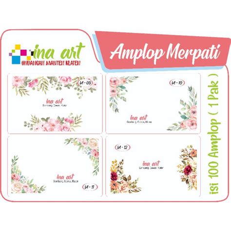 Jual Amplop Sumbangan Kondangan Pernikahan Wedding Custom Nama