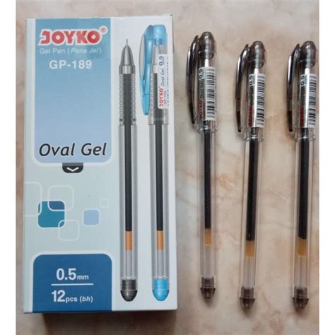 Jual Gel Pen Pulpen Pena Joyko GP 189 Oval Gel 0 5 Mm 1Pack