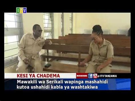 Mawakili Wa Serikali Waibua Mapya Kesi Ya Viongozi Wa Chadema Youtube