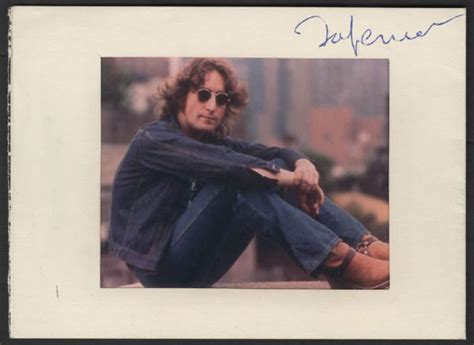 Lot Detail John Lennon Signed Picture Frame