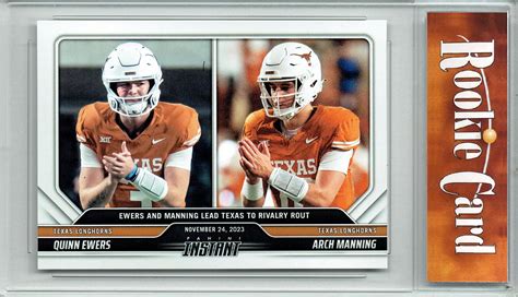 Certified Mint Arch Manning Panini Instant W Quinn Ewers