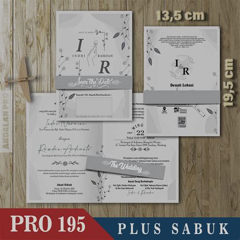 Jual Pro 195 Lipat 2 Plus Sabuk Cetak Undangan Color Berwarna