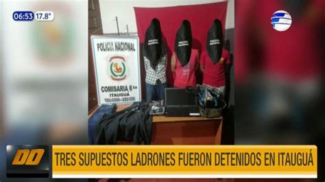 Tres Supuestos Ladrones Fueron Detenidos En ItauguÁ Telefuturo Programación Y Noticias De