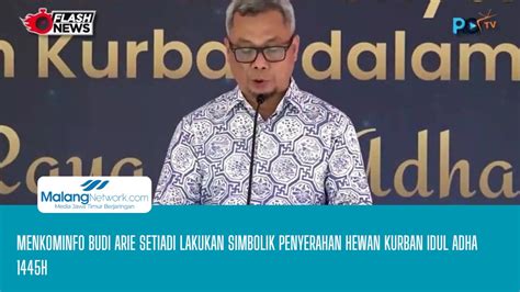 Menkominfo Budi Arie Setiadi Lakukan Simbolik Penyerahan Hewan Kurban