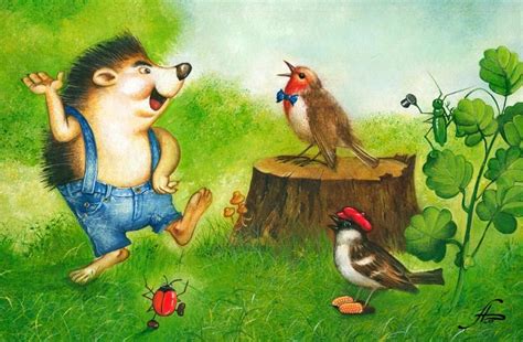 Иллюстрация Ёжик в стиле другое, детский | Illustrators.ru