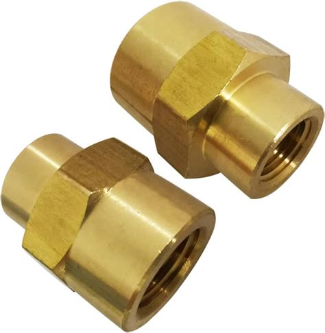 Amazon Legines NPT Reducing Coupling Brass 1 4 Female X 1 8