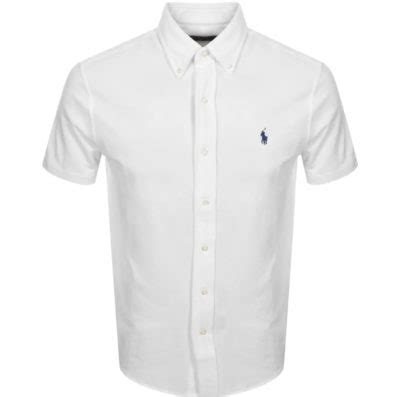 Ralph Lauren Pique Chemise à manches courtes Blanche KalisTrace