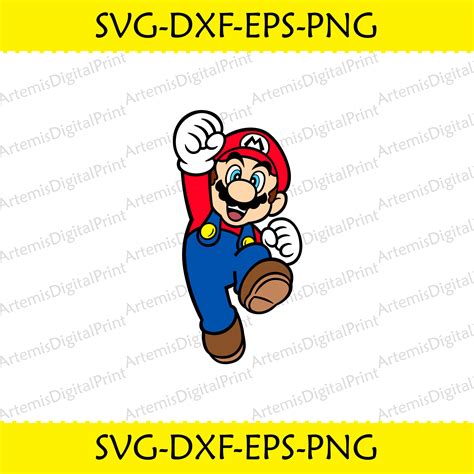 Running Super Mario Svg Super Mario Svg Super Mario Silhouette Svg