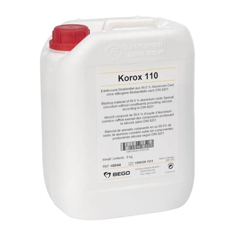 Bego Korox 110um Corundum Blasting Material 8kg City Dental Supplies