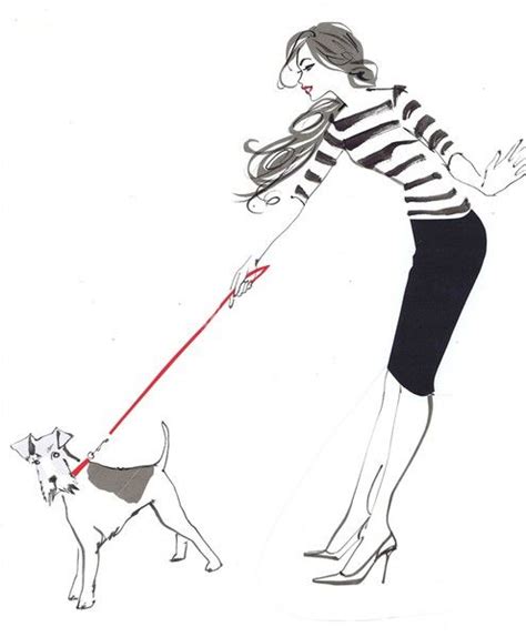 style whilst walking the dog | Fashion illustration, Fashion art ...