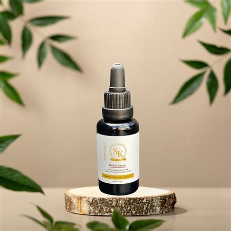 Organic Natural Retinol Serum Vitamin A For Face With Vitamin E And Hy