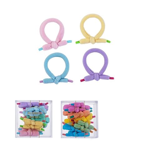 თმის სამაგრი Colorful Hair Ties with Container 10 pcs Extra ge 798533