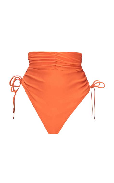 Buy Andrea Iyamah Menasa Bikini Bottom Orange At Off Editorialist