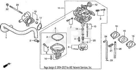 Honda Mower Carburetor Diagram Diagramwirings