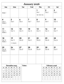 Free 2026 Julian Calendar Templates CalendarLabs