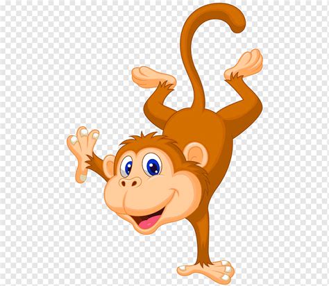 Cartoon Monkey Dance Illustration Macaco Dos Desenhos Animados De | The ...