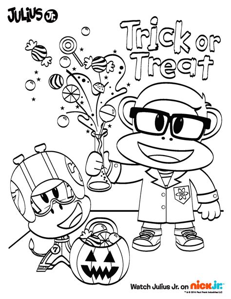 Nick Jr Halloween Coloring Pages Coloring Pages