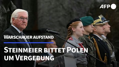 Warschauer Aufstand Steinmeier Bittet Polen Um Vergebung Afp Youtube