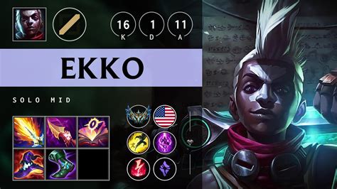 Ekko Mid Vs Lissandra Legendary Na Challenger Patch Youtube