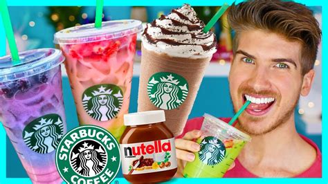 Tasting Starbucks Secret Menu Drinks Youtube