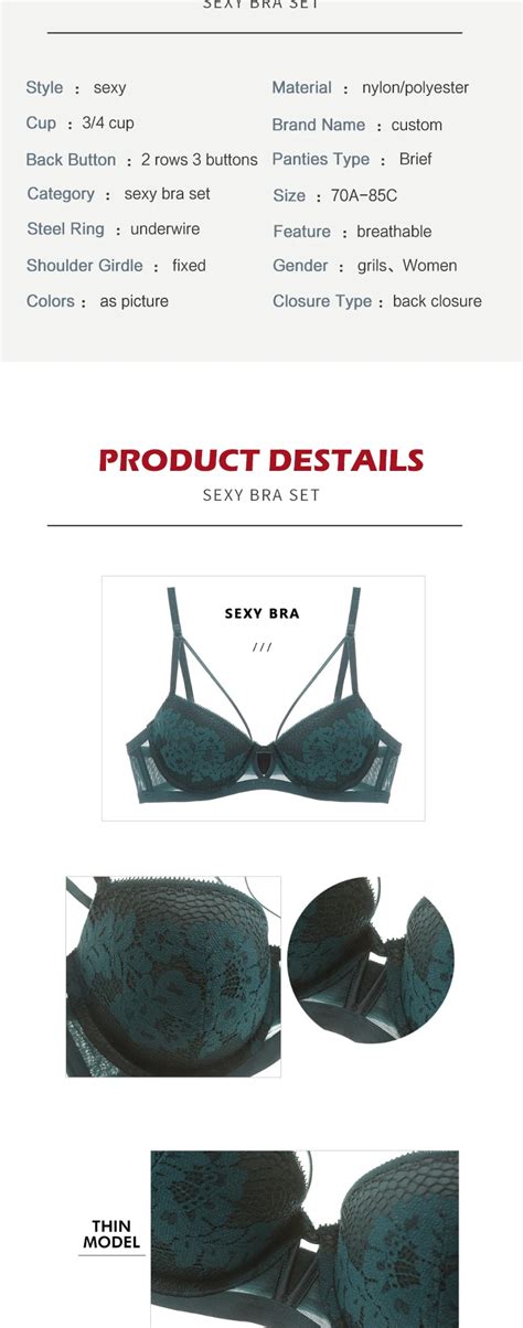 French Sexy Lace Embroidery Stylish Teen Girls Bra Set Beauty Back Bra Lingerie Buy Women