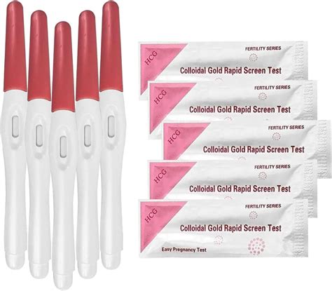 5pk Early Pregnancy Tests 10mlu Hcg 99 Accurate Home Urine Ultra Early Pregnancy Test Kit