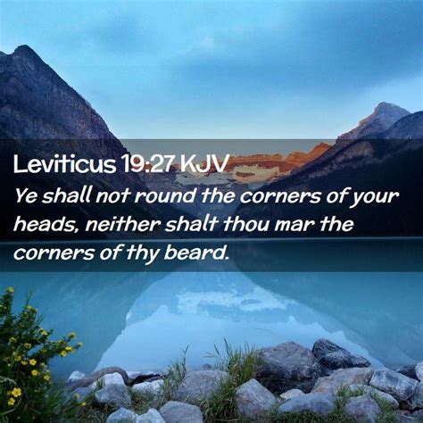 Leviticus 19 27 KJV Bible Verse Images