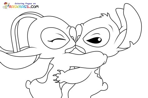 Coloriage Stitch Et Angel Imprimer