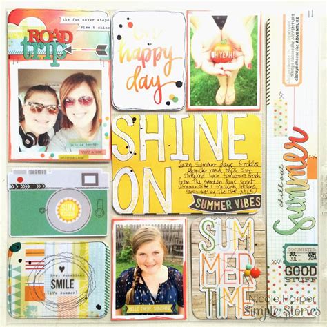 Simple Stories Summer Vibes Pocket Page Project Life Layouts Project Life Album Project Life App