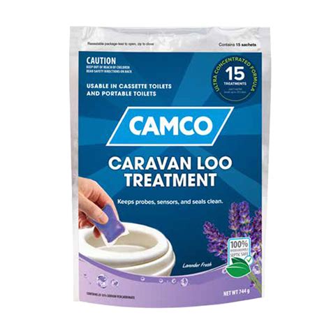 Toilet Chemical 15 Sachets Lavender Caravan Loo Treatment Camco