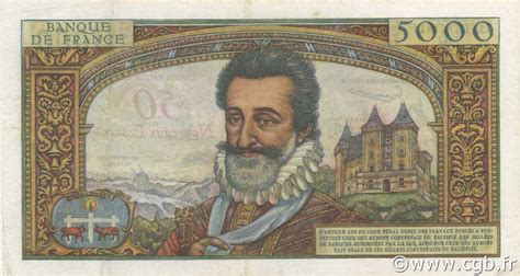 Nf Sur Francs Henri Iv France F P Banknotes