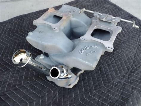 Sbc Edelbrock X C Cross Ram Intake Hot Rod Gasser The H A M B