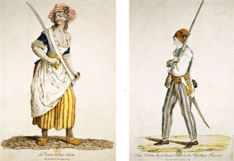 The Revolutionary Dress Of The Sans Culottes They Wore Trousers