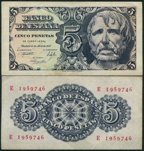 España 1947 Billetes Estado Español Nº 00463 SC aUNC 5