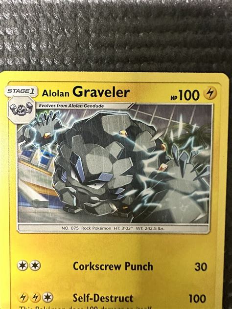 Alolan Graveler Crimson Invasion Uncommon Pokemon Card Ebay