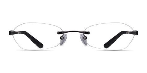 Summer Oval Gunmetal Rimless Eyeglasses Eyebuydirect