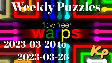 Flow Free Warps Weekly Puzzles Scanline Challenge 2023 03 20 To