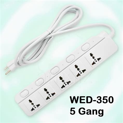 Omni Extension Cord Individual Switch Universal Outlet Power Strip