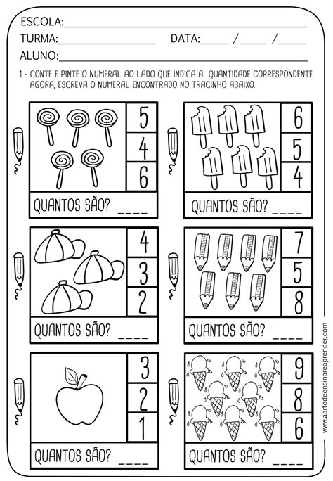 Atividade Pronta Quantidade A Arte De Ensinar E Aprender