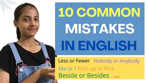 10 Common English Speaking Mistakes Do You Make These Youtube