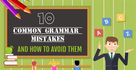 Infographic 10 Common Grammar Mistakes Writers Make