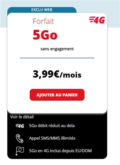 Anti crise fr 3 99 le forfait mobile illimité 5Go auchan telecom3 99